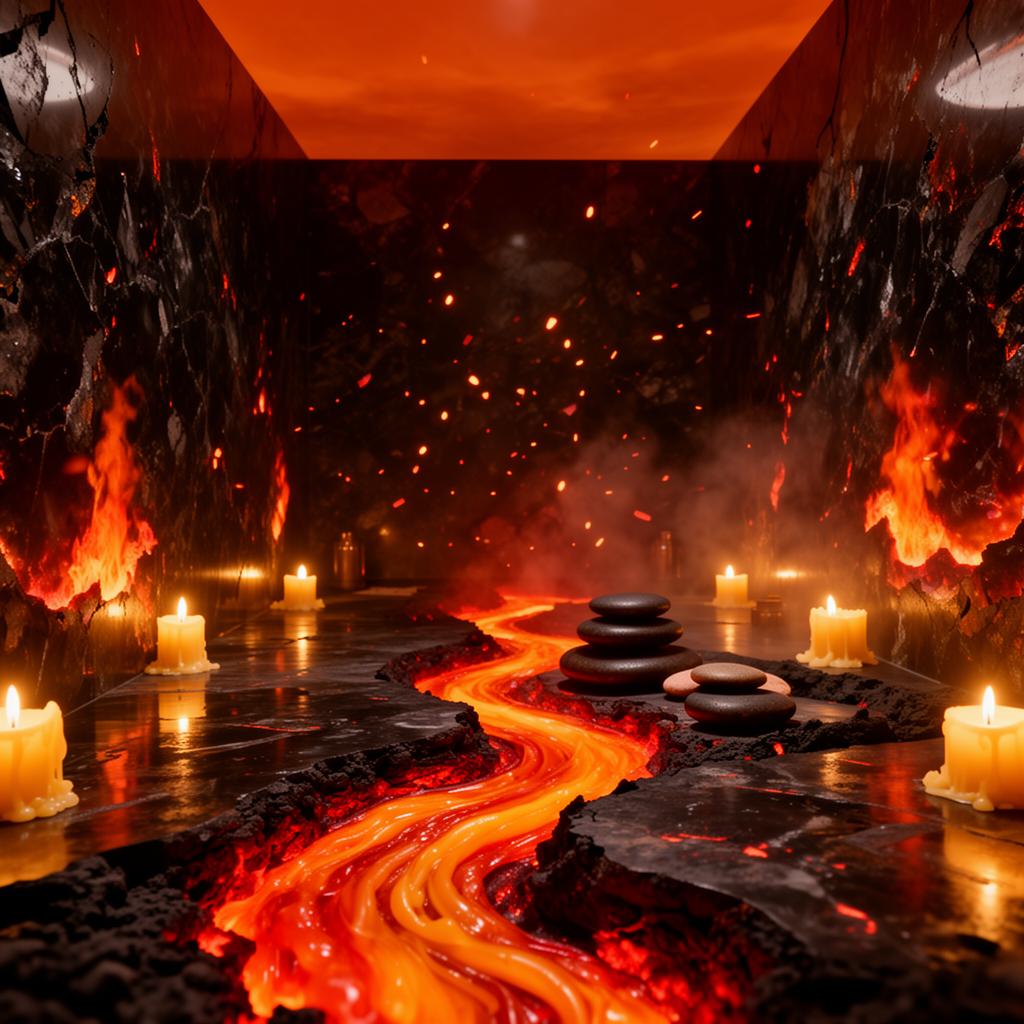 Fire, immersive Massage-Welt bei SYNYSSPACE in Klagenfurt am Wörthersee